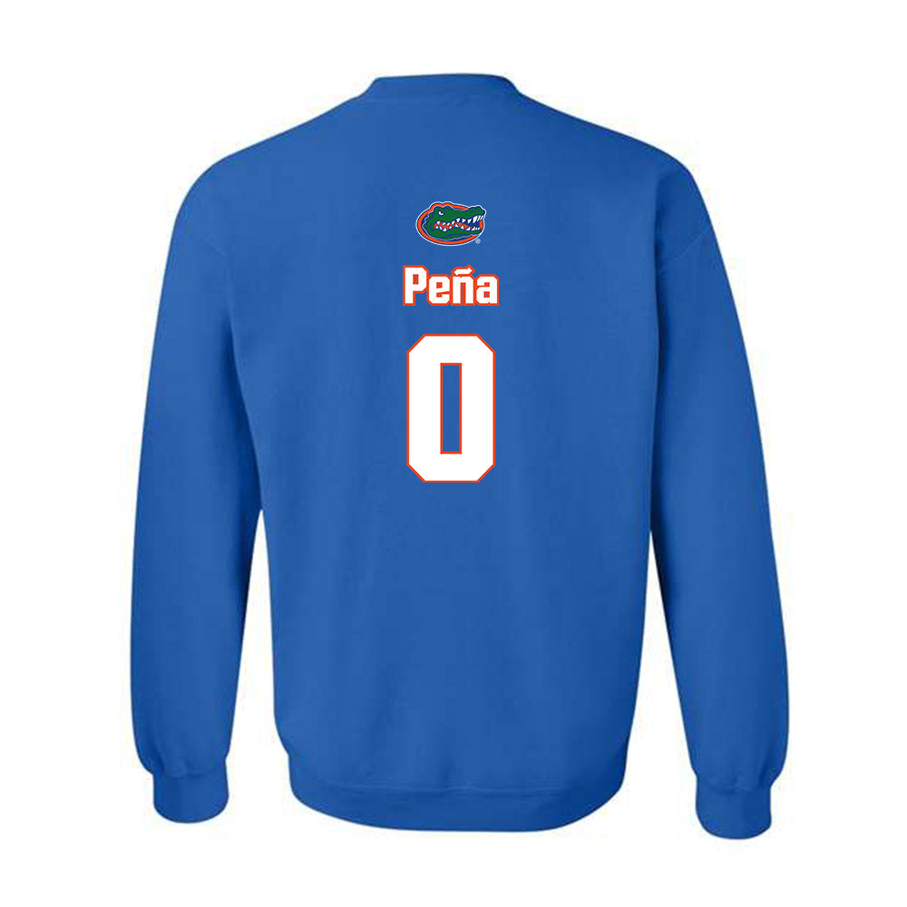 Florida - NCAA Women's Soccer : Paloma Peña - Replica Shersey Crewneck Sweatshirt-1