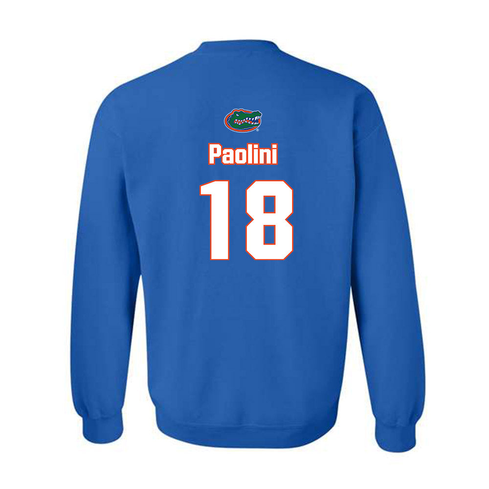 Florida - NCAA Women's Soccer : Ava Paolini - Replica Shersey Crewneck Sweatshirt-1