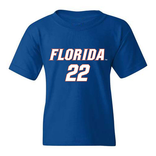 Florida - NCAA Women's Soccer : Oakley Rasmussen - Replica Shersey Youth T-Shirt