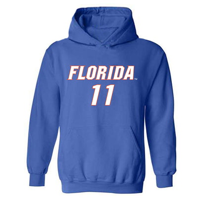 Florida - NCAA Women's Soccer : Sophie White - Replica Shersey Hooded Sweatshirt