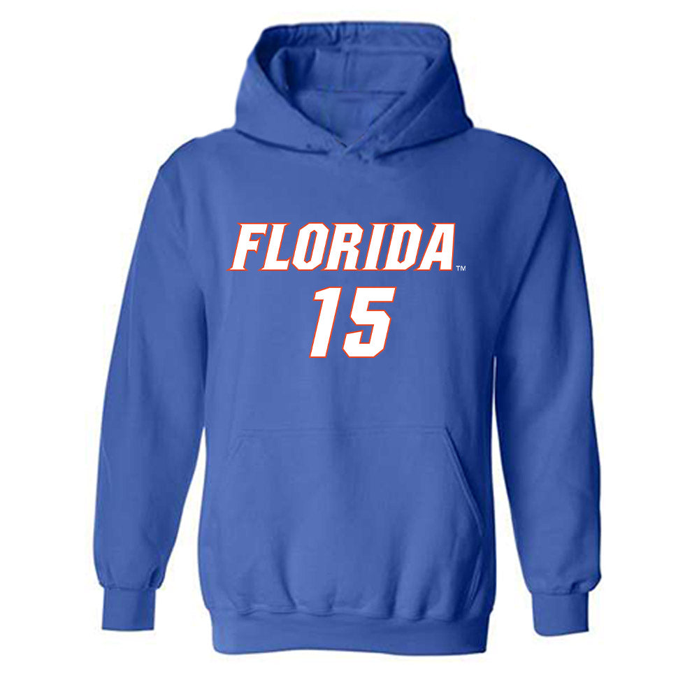 Florida - NCAA Women's Soccer : Addy Lang - Replica Shersey Hooded Sweatshirt-0