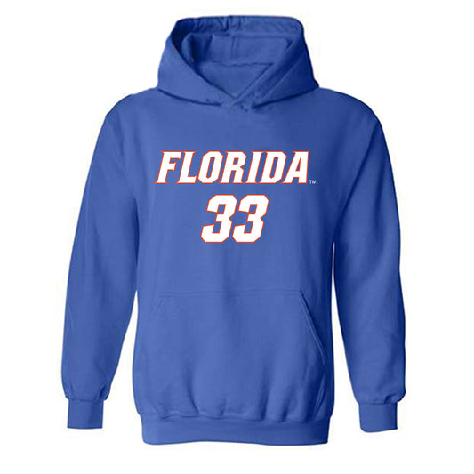 Florida - NCAA Women's Soccer : Skye Barnes - Replica Shersey Hooded Sweatshirt