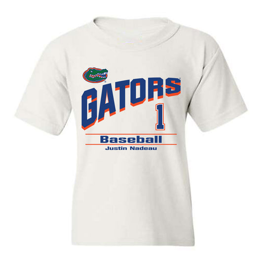 Florida - NCAA Baseball : Justin Nadeau - Classic Shersey Youth T-Shirt