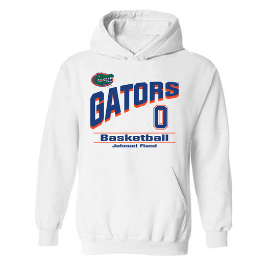 Florida - NCAA Men's Basketball : Johnuel Fland - Classic Shersey Hooded Sweatshirt-0