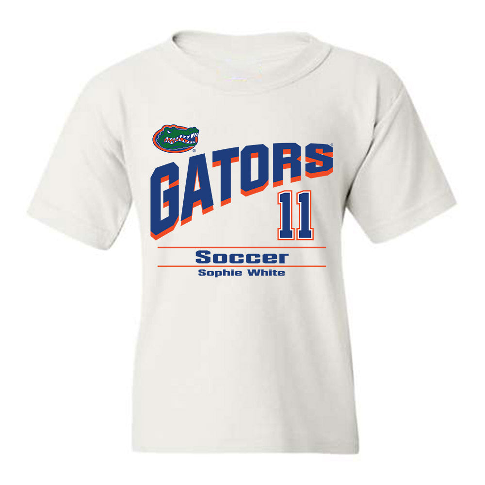 Florida - NCAA Women's Soccer : Sophie White - Youth T-Shirt