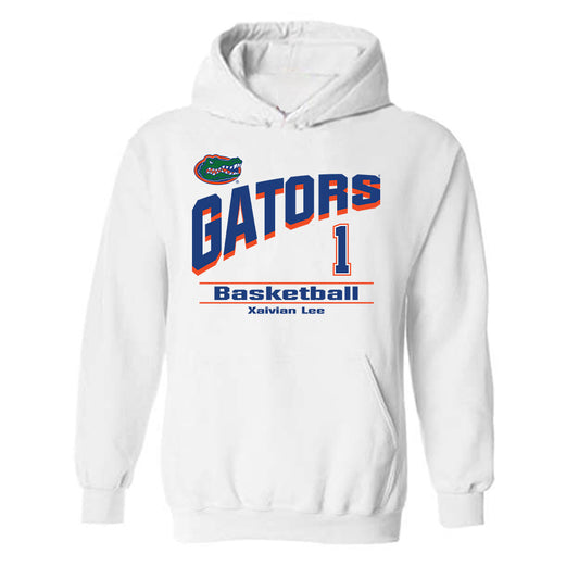 Florida - NCAA Men's Basketball : Xaivian Lee - Classic Shersey Hooded Sweatshirt-0