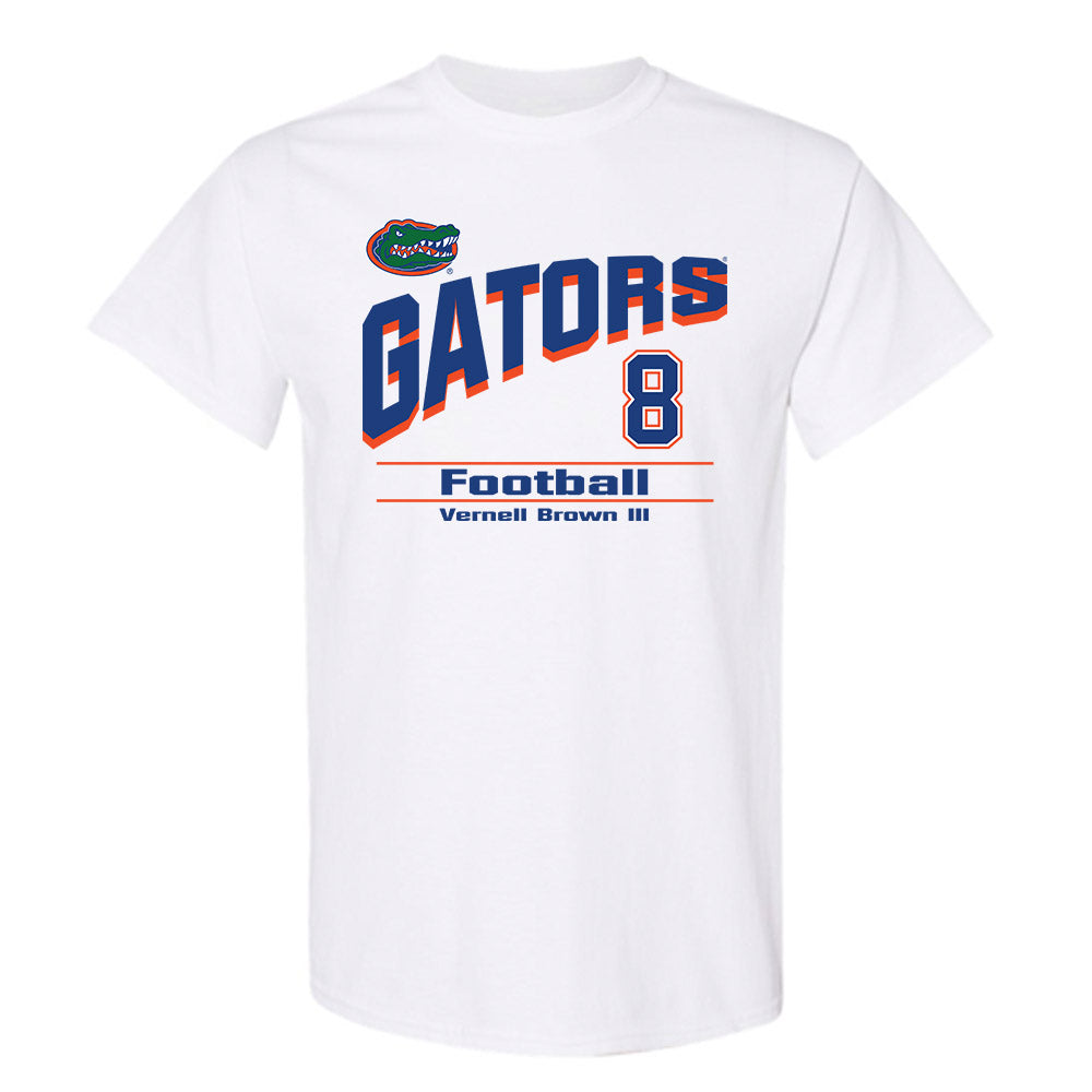 Florida - NCAA Football : Vernell Brown III - Classic Shersey T-Shirt-0