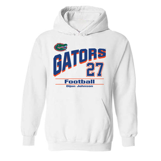 Florida - NCAA Football : Dijon Johnson - Classic Shersey Hooded Sweatshirt-0