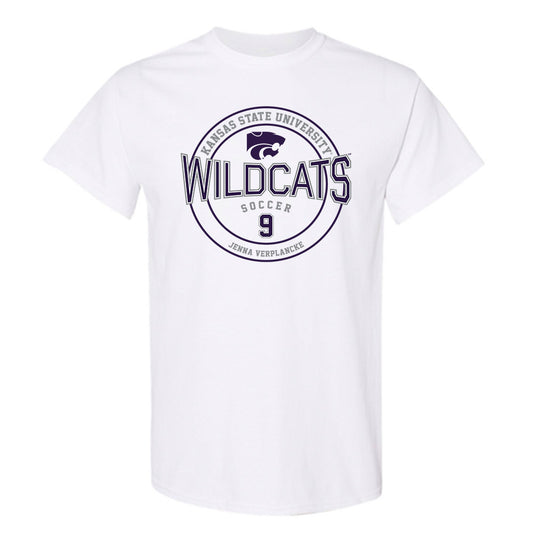 Kansas State - NCAA Women's Soccer : Jenna Verplancke - Sports Shersey T-Shirt-0