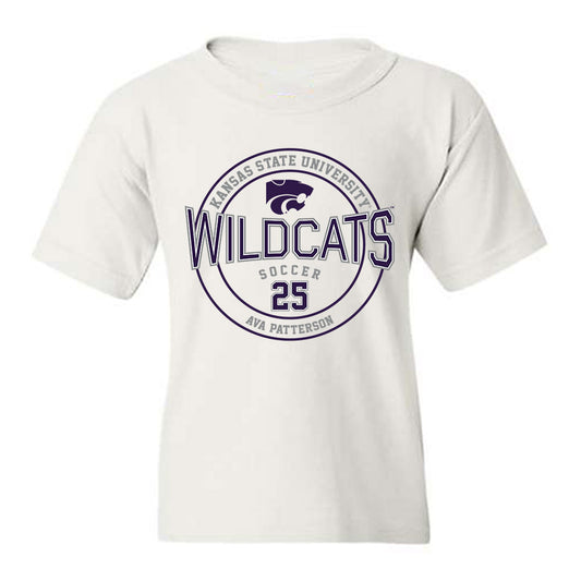 Kansas State - NCAA Women's Soccer : Ava Patterson - Sports Shersey Youth T-Shirt-0