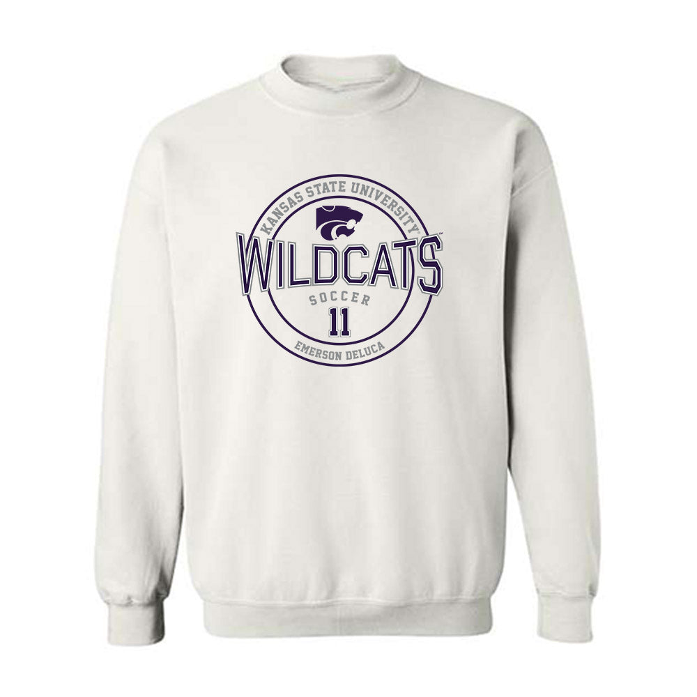 Kansas State - NCAA Women's Soccer : Emerson DeLuca - Sports Shersey Crewneck Sweatshirt-0
