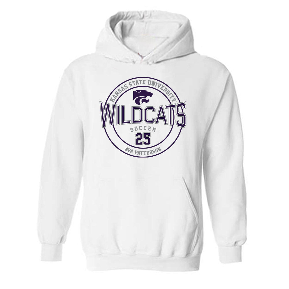 Kansas State - NCAA Women's Soccer : Ava Patterson - Sports Shersey Hooded Sweatshirt-0