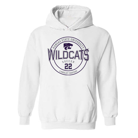 Kansas State - NCAA Women's Soccer : Langley Mayers - Sports Shersey Hooded Sweatshirt-0