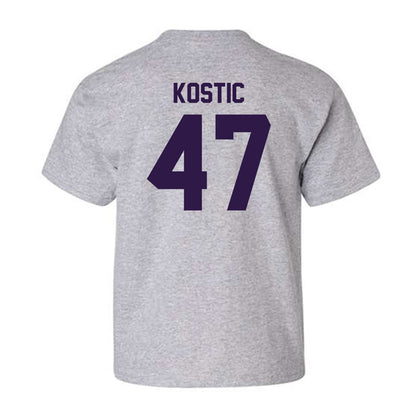 Kansas State - NCAA Men's Basketball : Andrej Kostic - Classic Shersey Youth T-Shirt-1