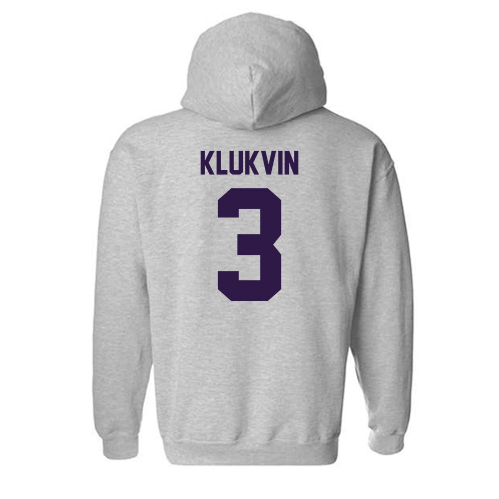 Kansas State - NCAA Women's Volleyball : Alex Klukvin - Classic Shersey Hooded Sweatshirt-1