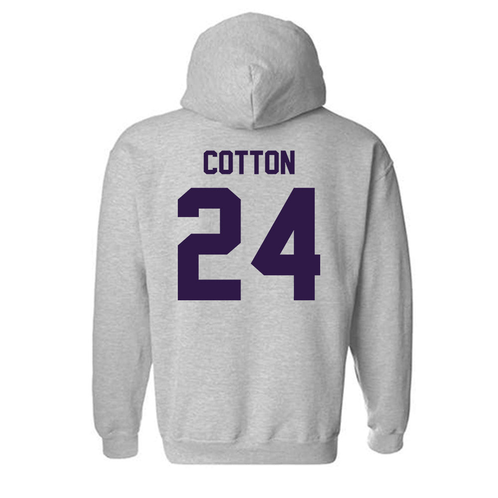 Kansas State - NCAA Women's Basketball : Jenessa Cotton - Classic Shersey Hooded Sweatshirt-1