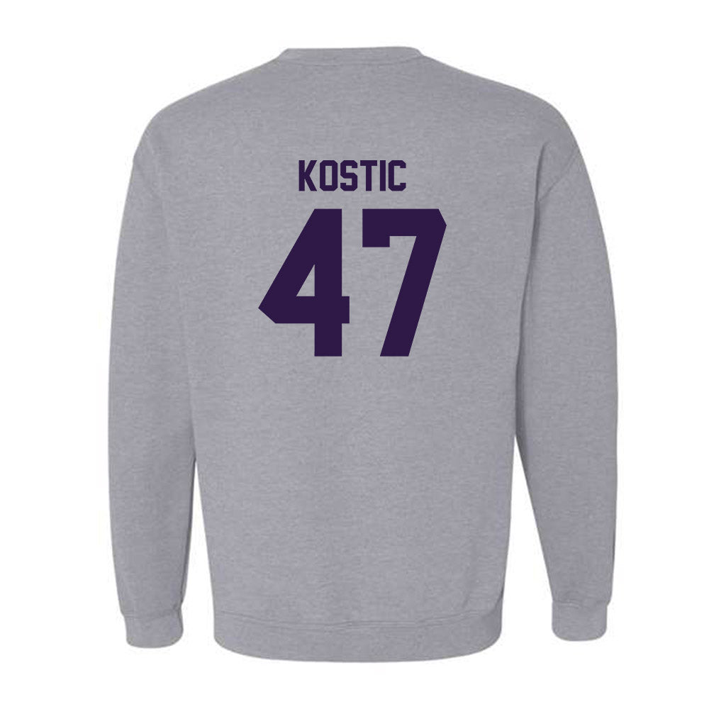 Kansas State - NCAA Men's Basketball : Andrej Kostic - Classic Shersey Crewneck Sweatshirt-1
