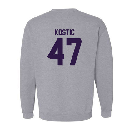Kansas State - NCAA Men's Basketball : Andrej Kostic - Classic Shersey Crewneck Sweatshirt-1