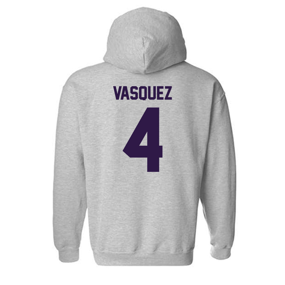 Kansas State - NCAA Baseball : Carlos Vasquez - Classic Shersey Hooded Sweatshirt-1