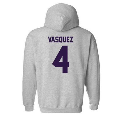 Kansas State - NCAA Baseball : Carlos Vasquez - Classic Shersey Hooded Sweatshirt-1