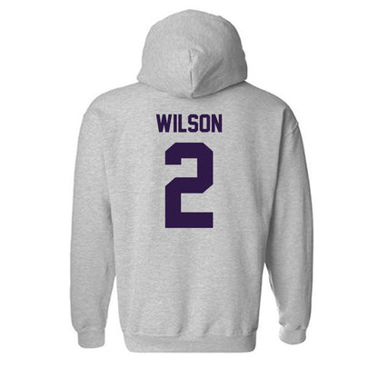 Kansas State - NCAA Men's Basketball : Exavier Wilson - Classic Shersey Hooded Sweatshirt-1