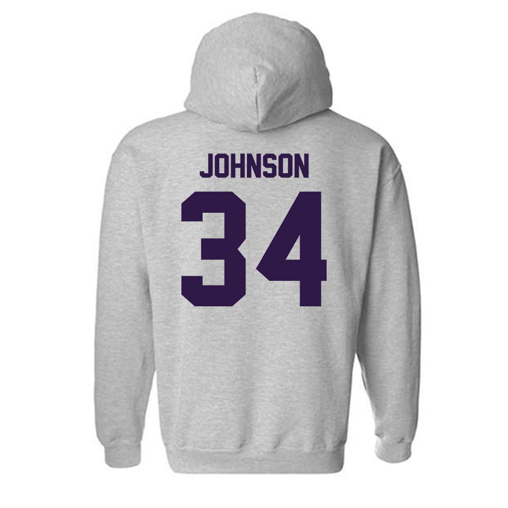 Kansas State - NCAA Men's Basketball : Nate Johnson - Classic Shersey Hooded Sweatshirt-1