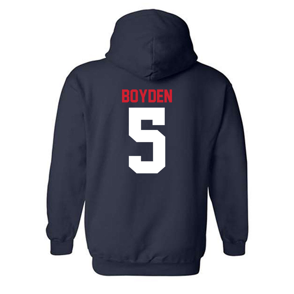 Gonzaga - NCAA Women's Soccer : Annie Boyden - Classic Shersey Hooded Sweatshirt-1