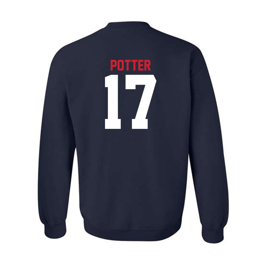 Gonzaga - NCAA Men's Soccer : Chase Potter - Classic Shersey Crewneck Sweatshirt-1