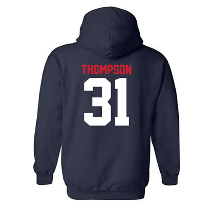 Gonzaga - NCAA Men's Soccer : Caden Thompson - Classic Shersey Hooded Sweatshirt-1