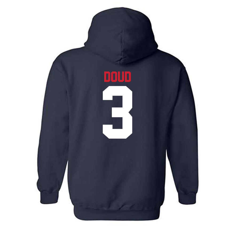 Gonzaga - NCAA Men's Soccer : Ethan Doud - Classic Shersey Hooded Sweatshirt-1