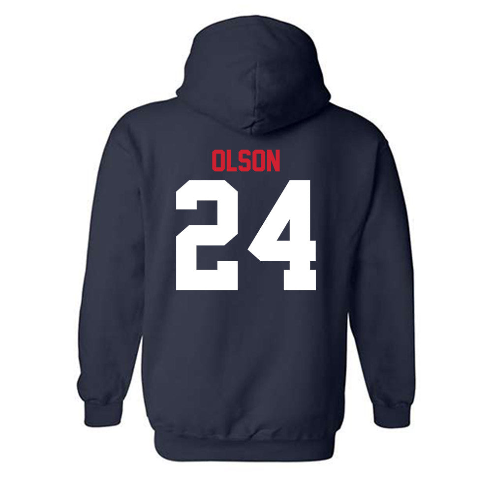 Gonzaga - NCAA Men's Soccer : Morgan Olson - Classic Shersey Hooded Sweatshirt-1
