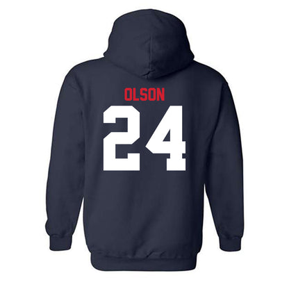 Gonzaga - NCAA Men's Soccer : Morgan Olson - Classic Shersey Hooded Sweatshirt-1