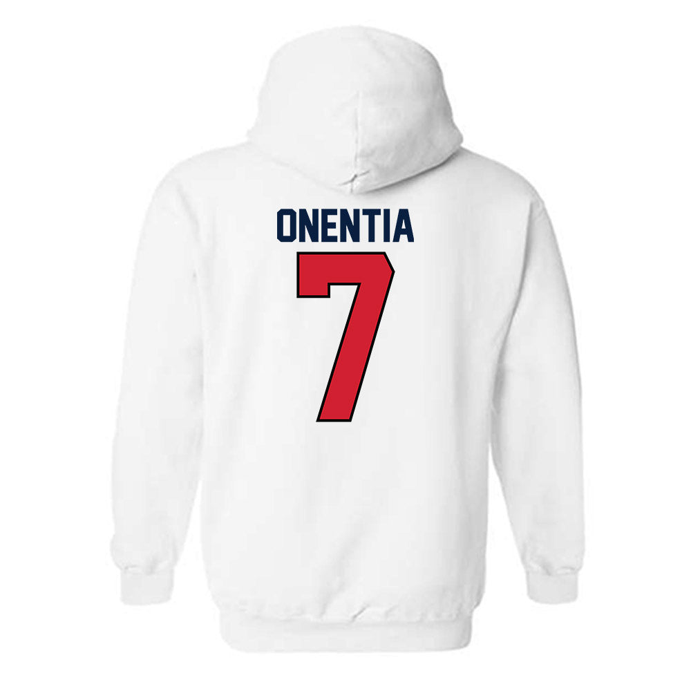 Gonzaga - NCAA Men's Soccer : Geremi Onentia - Replica Shersey Hooded Sweatshirt-1