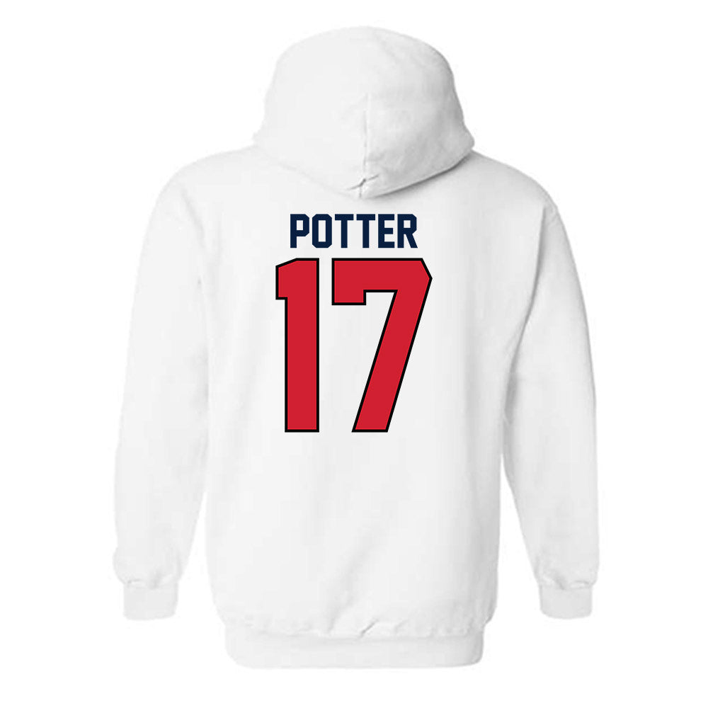 Gonzaga - NCAA Men's Soccer : Chase Potter - Replica Shersey Hooded Sweatshirt-1