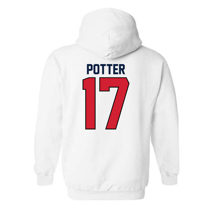 Gonzaga - NCAA Men's Soccer : Chase Potter - Replica Shersey Hooded Sweatshirt-1