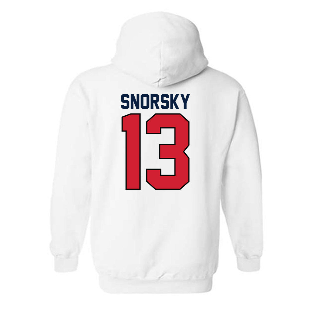 Gonzaga - NCAA Women's Soccer : Samantha Snorsky - Replica Shersey Hooded Sweatshirt-1