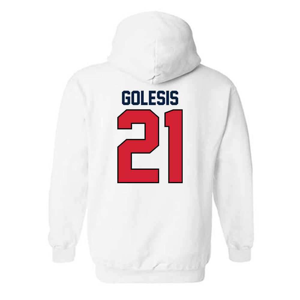 Gonzaga - NCAA Men's Soccer : Nico Golesis - Replica Shersey Hooded Sweatshirt-1