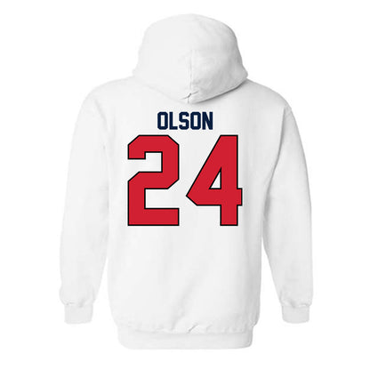 Gonzaga - NCAA Men's Soccer : Morgan Olson - Replica Shersey Hooded Sweatshirt-1