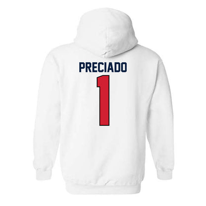 Gonzaga - NCAA Men's Soccer : Chema Preciado - Replica Shersey Hooded Sweatshirt-1