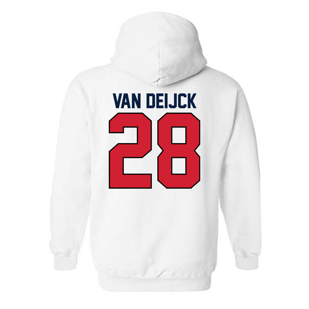 Gonzaga - NCAA Men's Soccer : Jelle van Deijck - Replica Shersey Hooded Sweatshirt