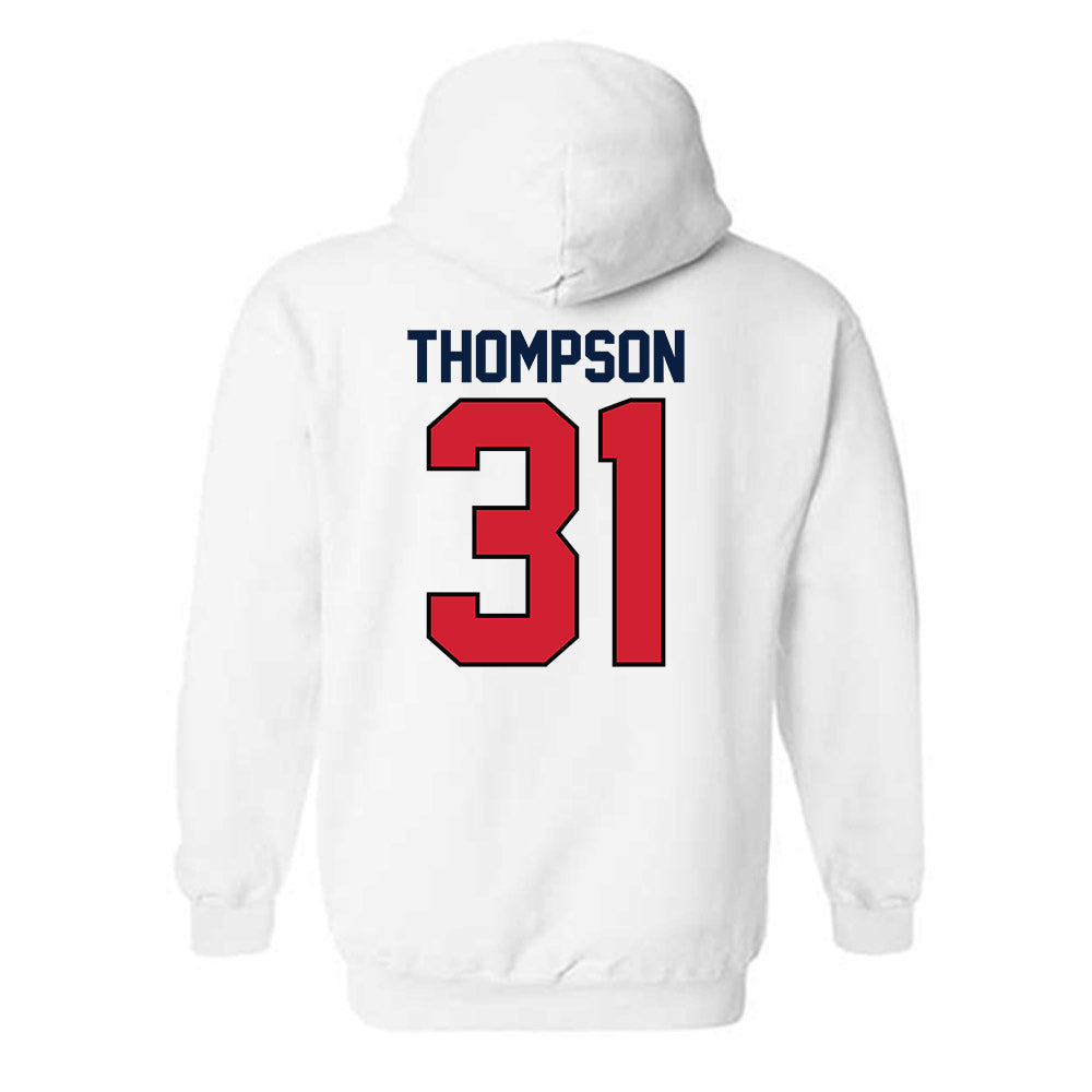 Gonzaga - NCAA Men's Soccer : Caden Thompson - Replica Shersey Hooded Sweatshirt-1