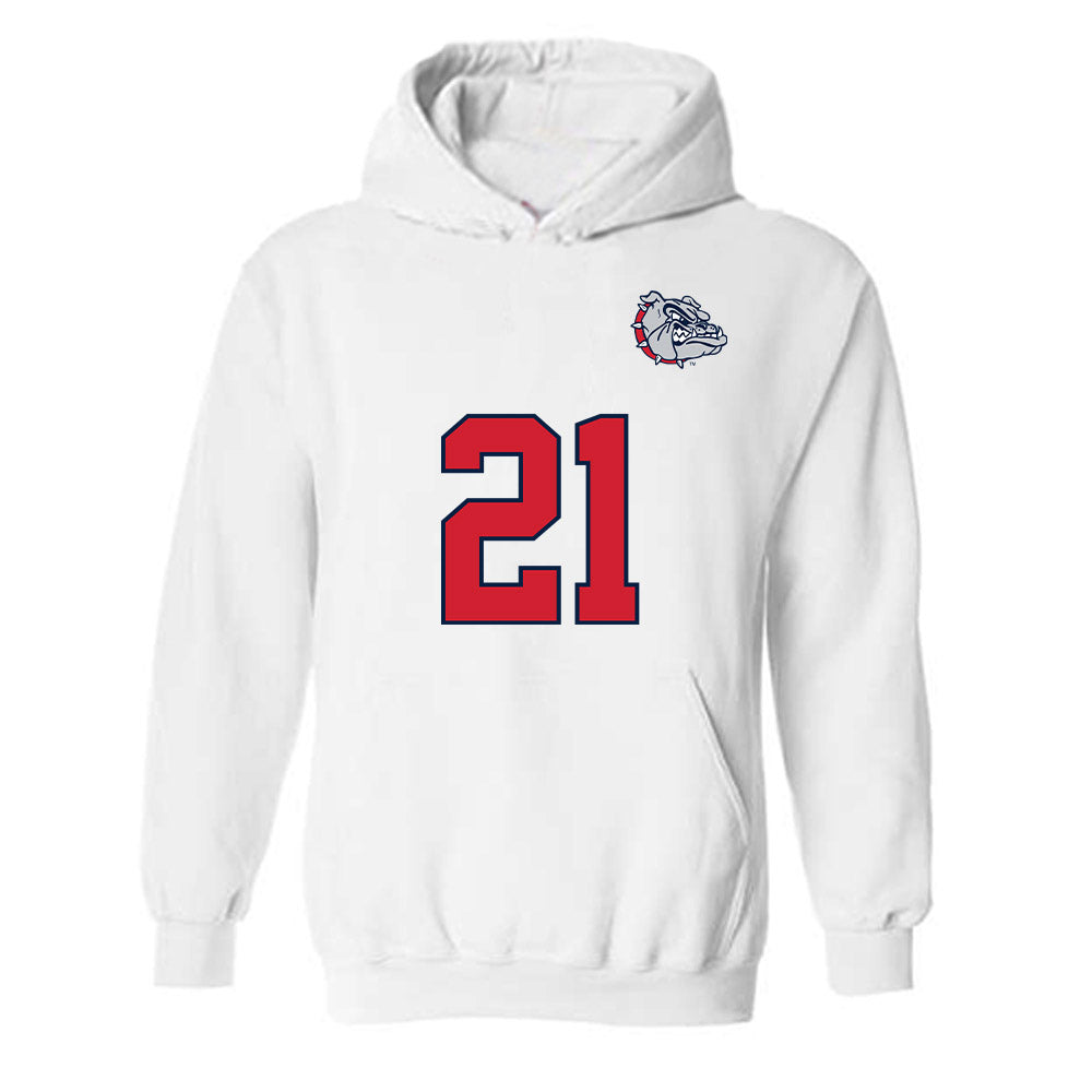 Gonzaga - NCAA Women's Soccer : Katelyn Rigg - Replica Shersey Hooded Sweatshirt