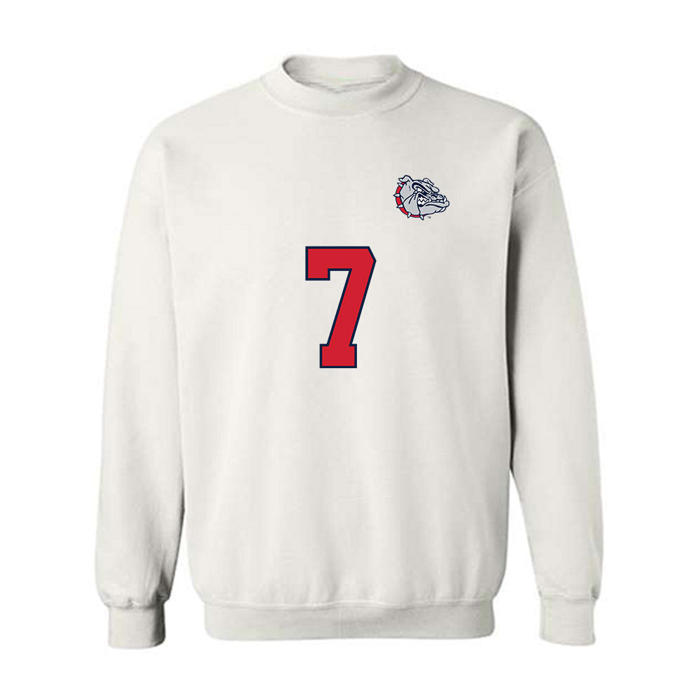 Gonzaga - NCAA Men's Soccer : Geremi Onentia - Replica Shersey Crewneck Sweatshirt-0