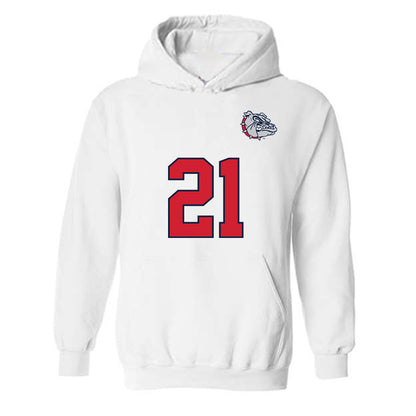 Gonzaga - NCAA Men's Soccer : Nico Golesis - Replica Shersey Hooded Sweatshirt-0