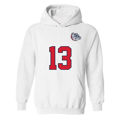 Gonzaga - NCAA Women's Soccer : Samantha Snorsky - Replica Shersey Hooded Sweatshirt-0