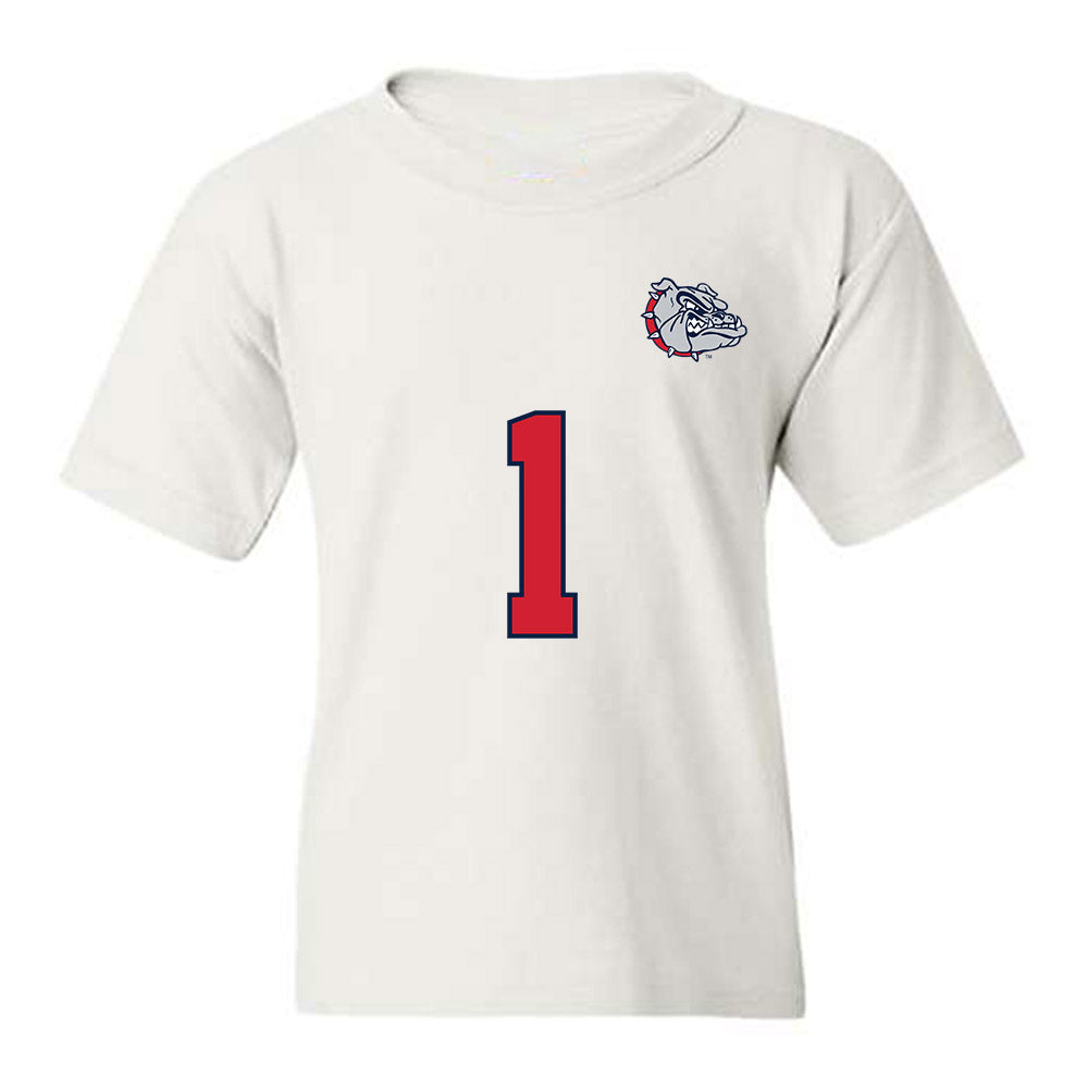 Gonzaga - NCAA Men's Soccer : Chema Preciado - Replica Shersey Youth T-Shirt-0