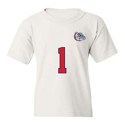 Gonzaga - NCAA Men's Soccer : Chema Preciado - Replica Shersey Youth T-Shirt-0