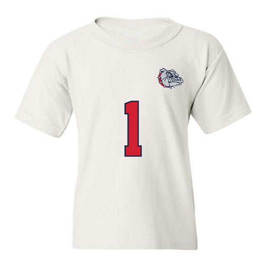 Gonzaga - NCAA Men's Soccer : Chema Preciado - Replica Shersey Youth T-Shirt-0