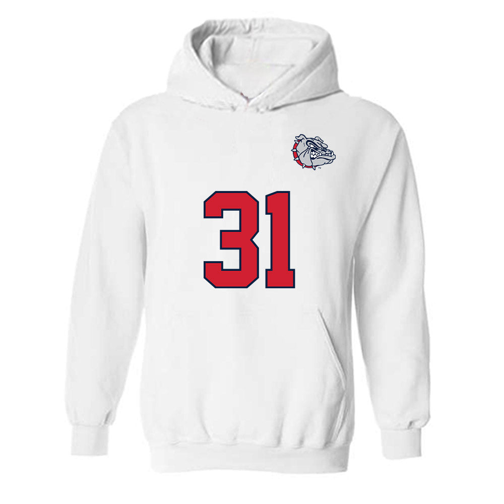 Gonzaga - NCAA Men's Soccer : Caden Thompson - Replica Shersey Hooded Sweatshirt-0