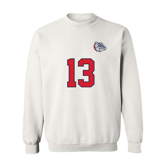 Gonzaga - NCAA Men's Soccer : Nicholas Bianchi - Replica Shersey Crewneck Sweatshirt-0